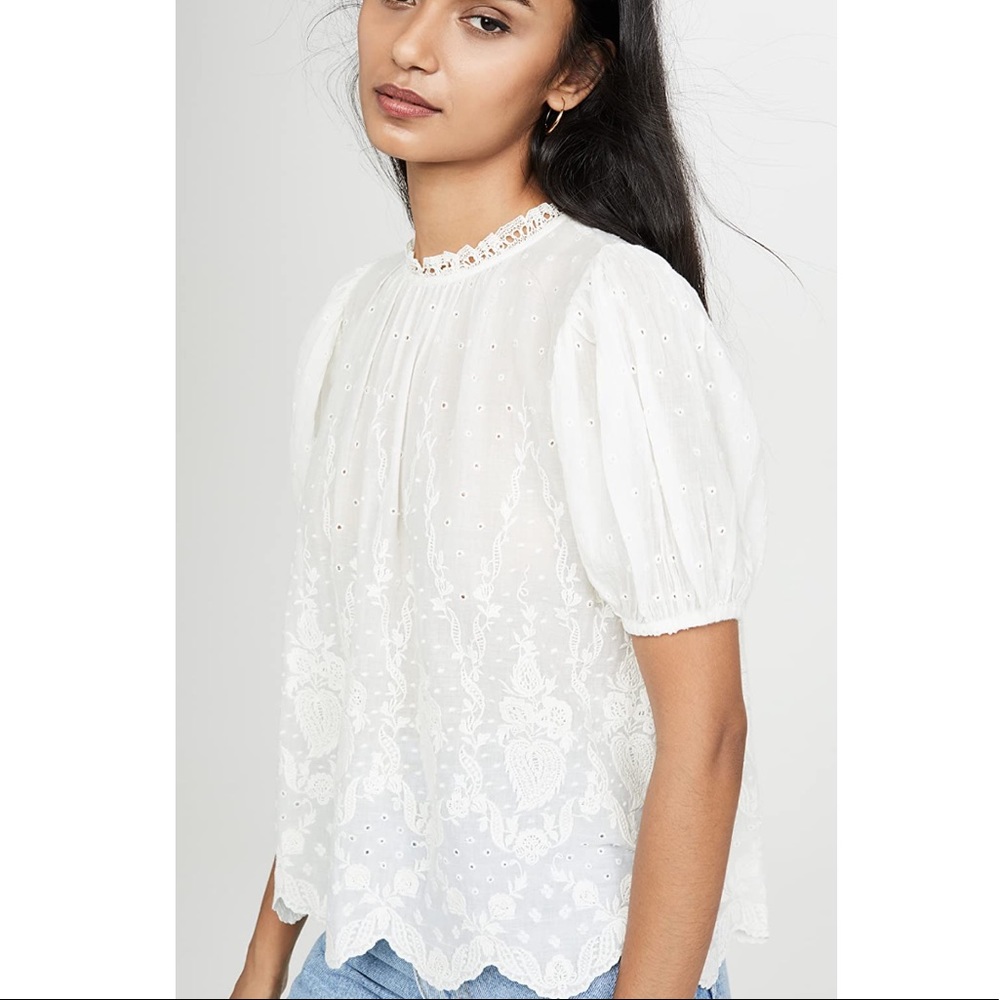 Ulla Johnson Ellie Top size 2 in white